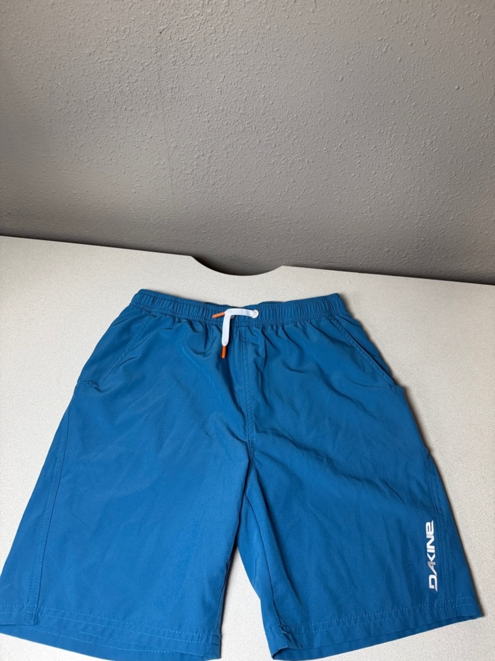 Dakine Teal-Blue Board Shorts with White Drawstring
